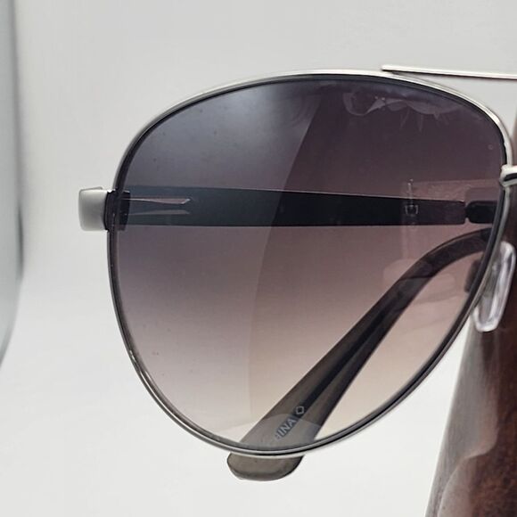 Foster Grant Asher Silver & Black Aviator Sunglasses main image 12